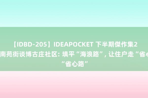 【IDBD-205】IDEAPOCKET 下半期傑作集2009 南苑街谈博古庄社区: 填平“海浪路”, 让住户走“省心路”